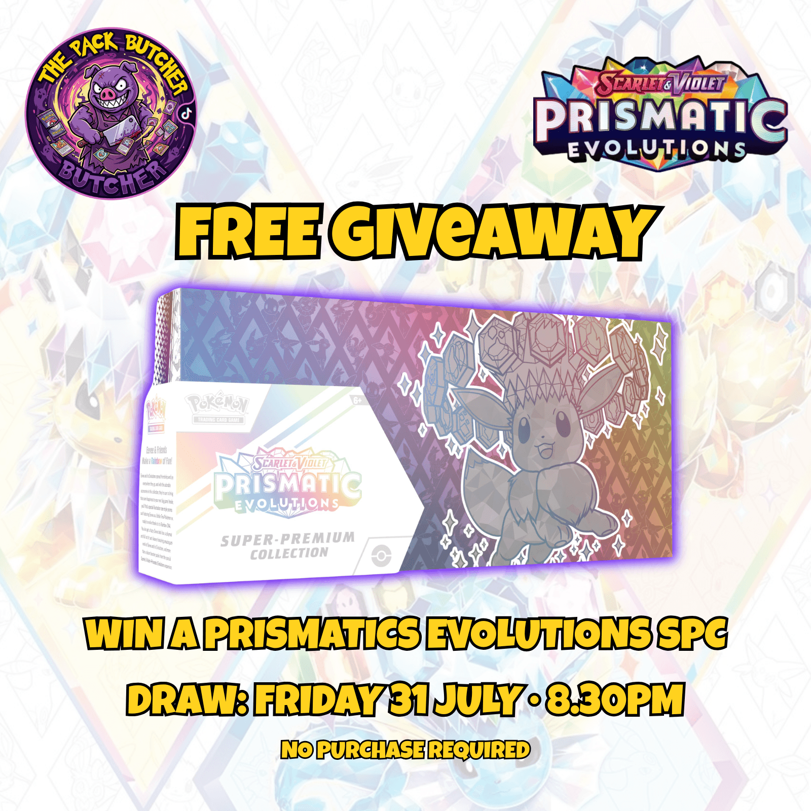 Prismatic Evolutions Super Premium Collection - Free Giveaway