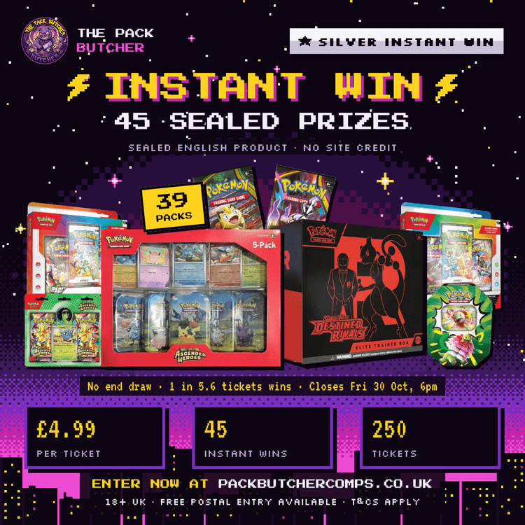 Silver Instant Win: Ascended Heroes 5-Pack & ETB + more