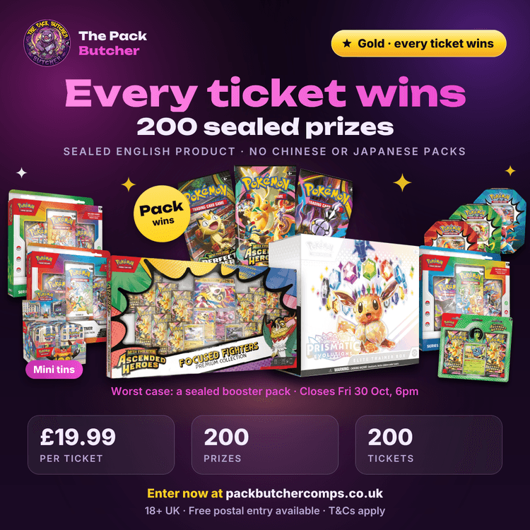 Gold Instant Win: Focused Fighters & Prismatic ETB + more