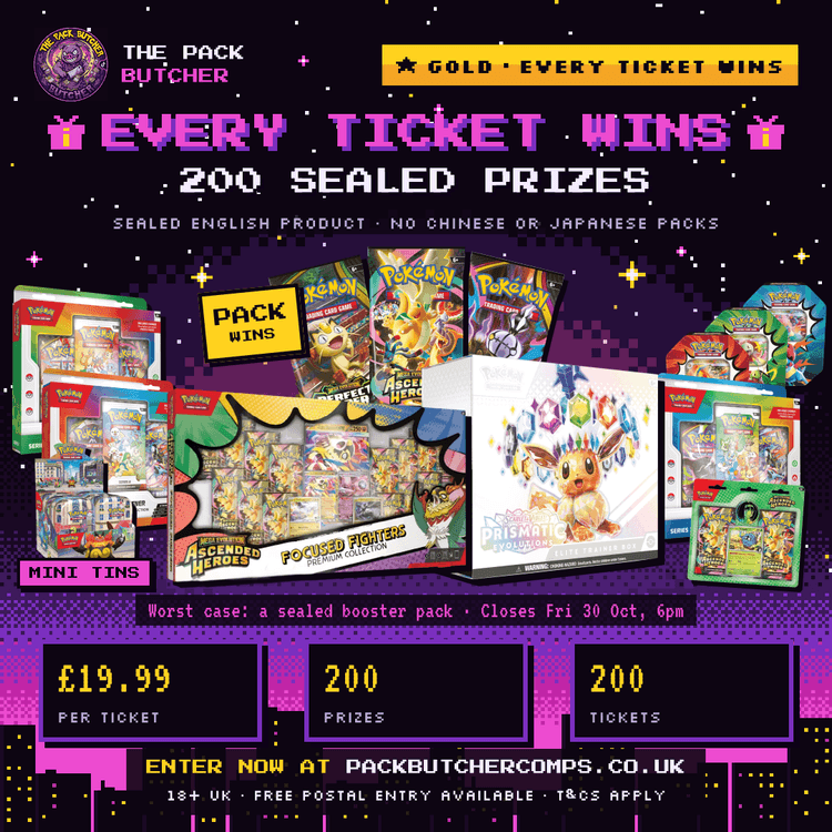 Gold Instant Win: Focused Fighters & Prismatic ETB + more